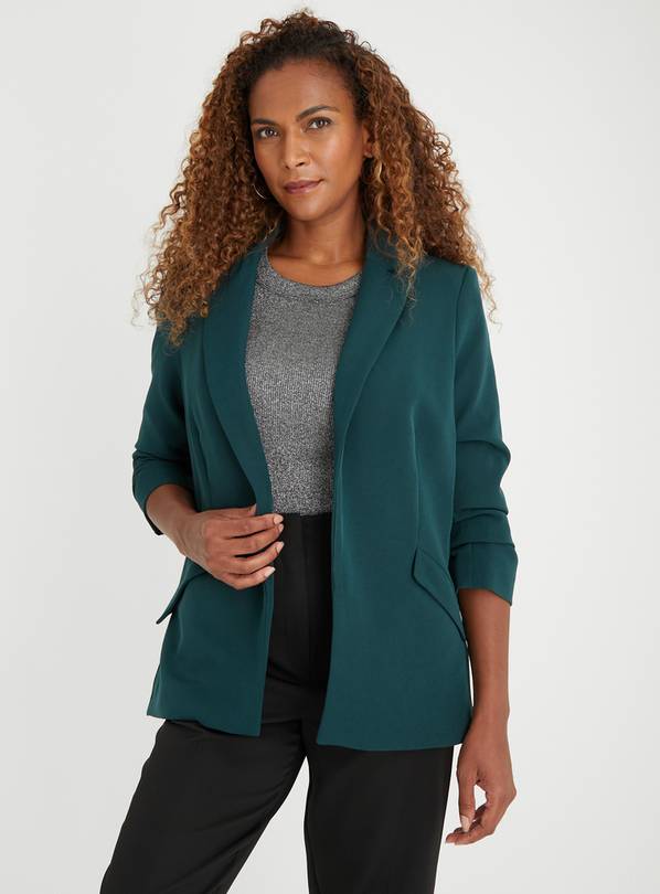 Ruched blazer clearance jacket